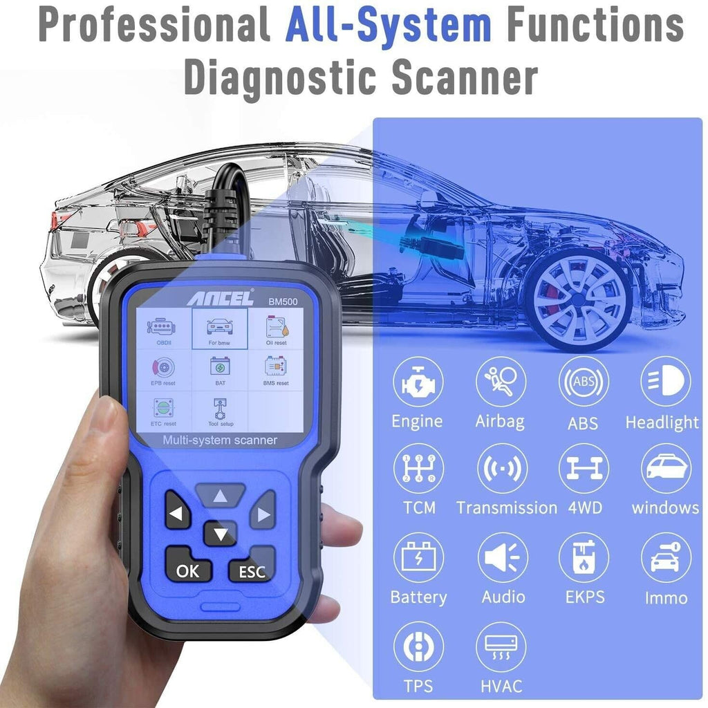 ANCEL BM700 Full System Diagnostic Tool OBD2 Scanner Fits For BMW