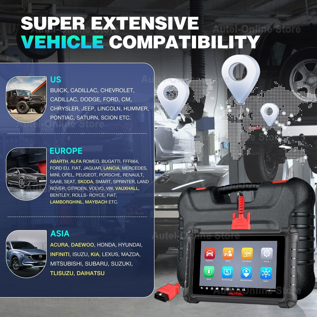 Autel MaxiCheck MX900 OBD2 Scanner, All System Diagnostic Scan Tool for Cars