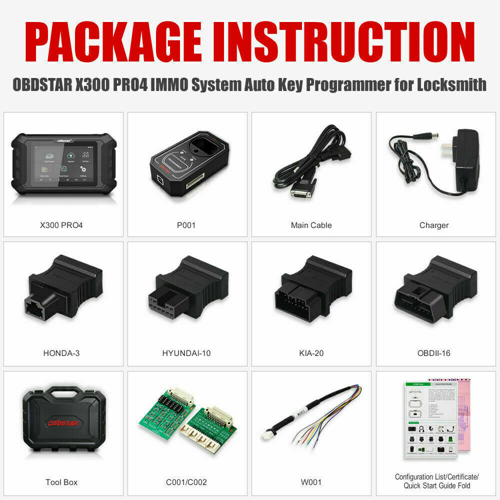 New OBDSTAR X300 Pro 4 PAD IMMO System Auto Key Progarmmer for Locksmith system - Auto Lines Australia