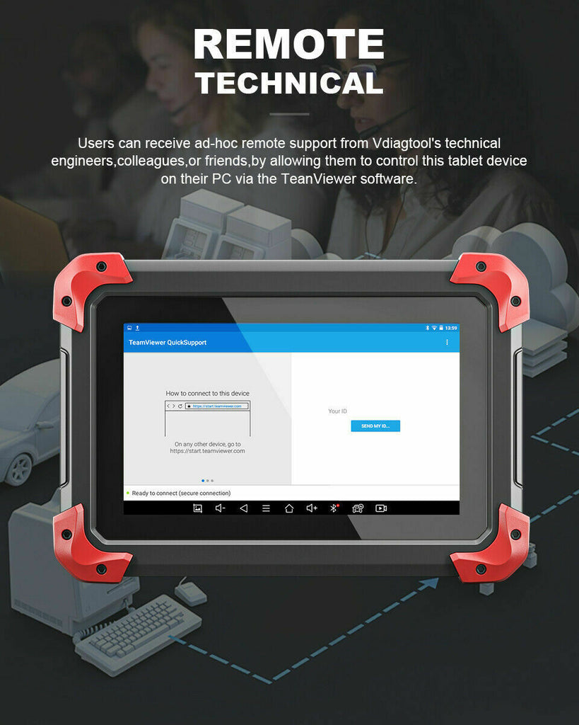 XTOOL D7 Car OBD2 Scanner Key Programming