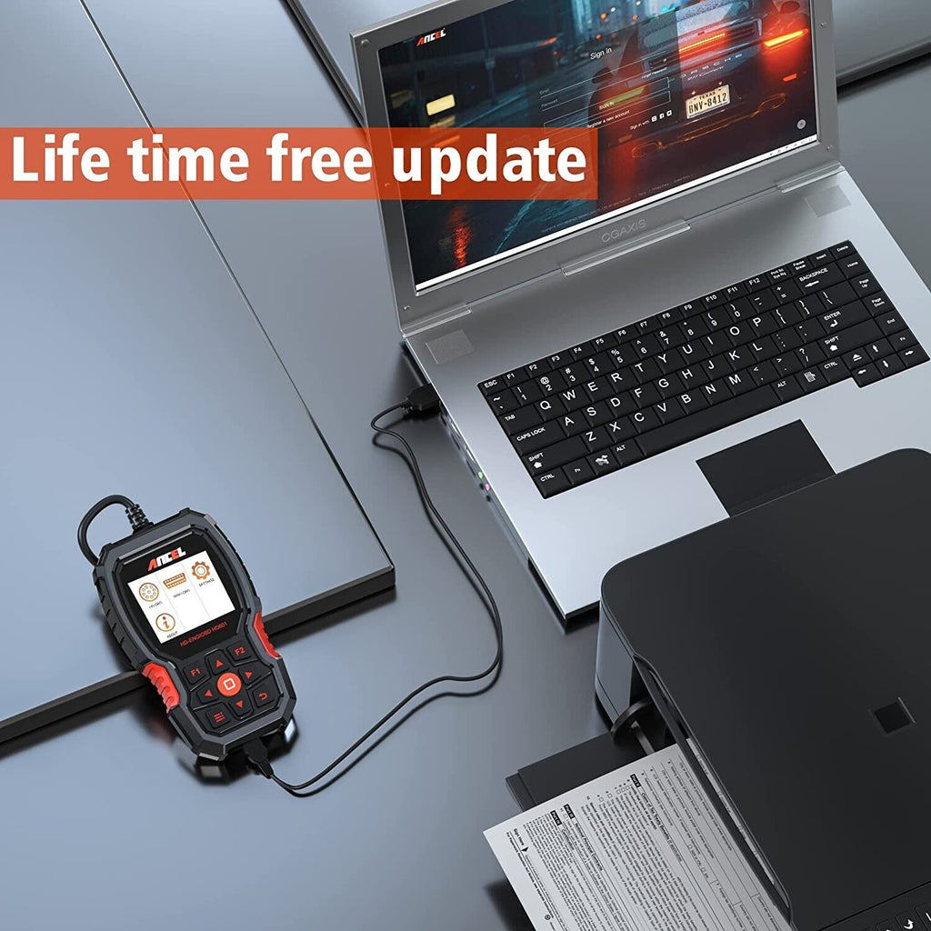 ANCEL HD601 Heavy Duty Truck Code Reader Full System OBD2 Diagnostic Scan Tool - Auto Lines Australia