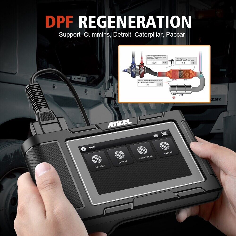 ANCEL HD3400 OBD2 Truck Scanner Full System Diagnostic Engine Analyzer DPF Tool