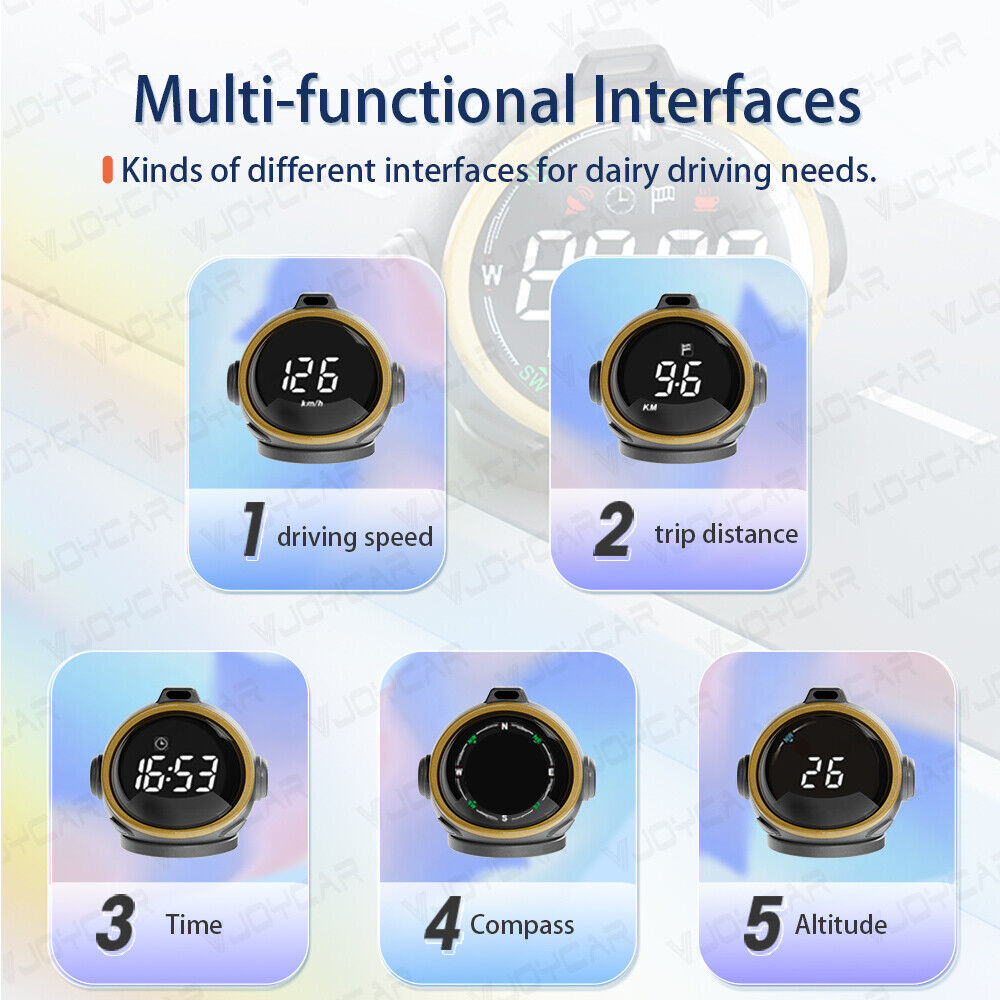 2024 Newest Smart GPS HUD Future-oriented Robot Design Digital Speedometer