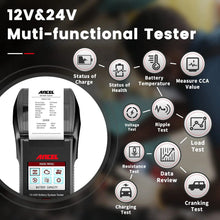 Load image into Gallery viewer, ANCEL BST600 12V/24V Car Battery Tester 100-2000 CCA Battery Load Tester Car