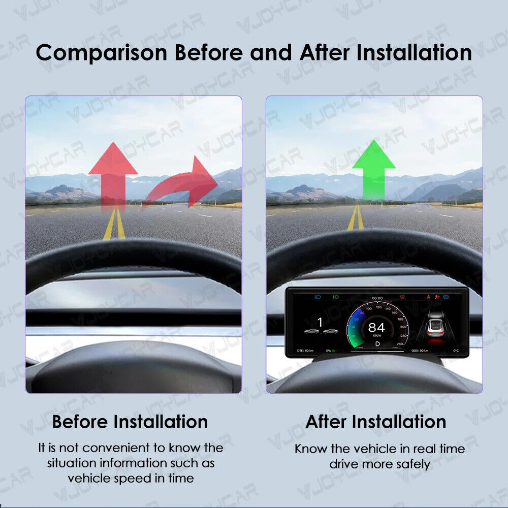 6.2inch Model Y 3 Display Dashboard Instrument Blind Spot Monitoring Auto Pilot