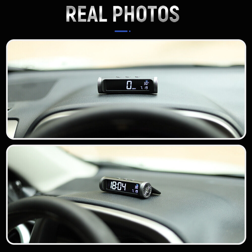 Updated Solar-powered GPS HUD S200 Wireless Digital Speedometer KMH MPH Electron - Auto Lines Australia