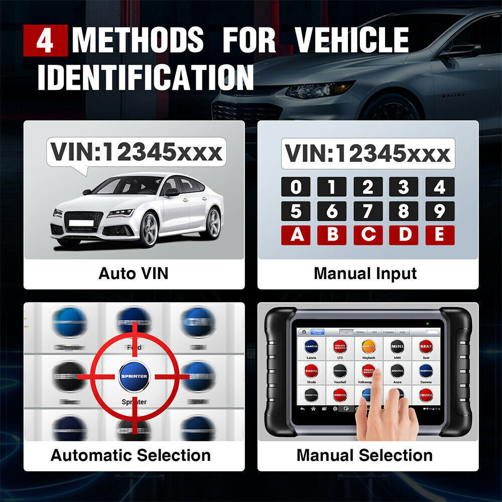 Autel MK808 Car Scan Diagnostic Tool Auto Full Systems Scanner