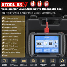 Load image into Gallery viewer, XTOOL D8S Update of XTOOL D8 Car Diagnostic Scanner Automotive Tools ECU Coding