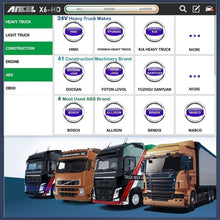 Load image into Gallery viewer, Ancel X6 HD OBD2 Scanner Heavy Duty Truck Diagnostic Scanner Tool Full System - Auto Lines Australia