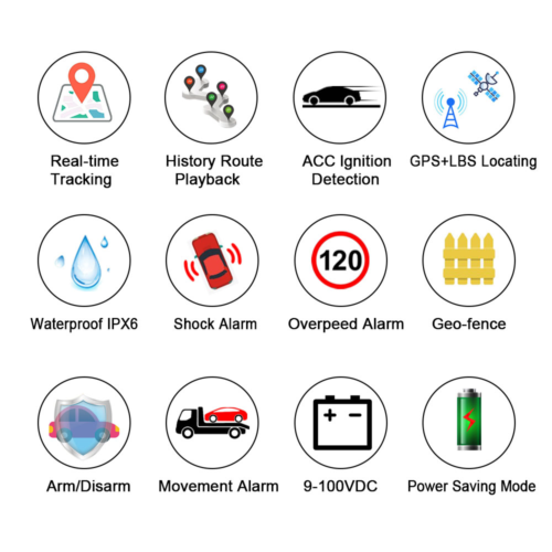 4G LTE GPS Vehicle Tracker Cut Off Oil Engine Motorcycle Live Locator Tracking - Auto Lines Australia