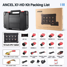 Load image into Gallery viewer, ANCEL X7 Professional 24V Heavy Duty Truck Diagnostic Tool 24V Car OBD 2 Scanner