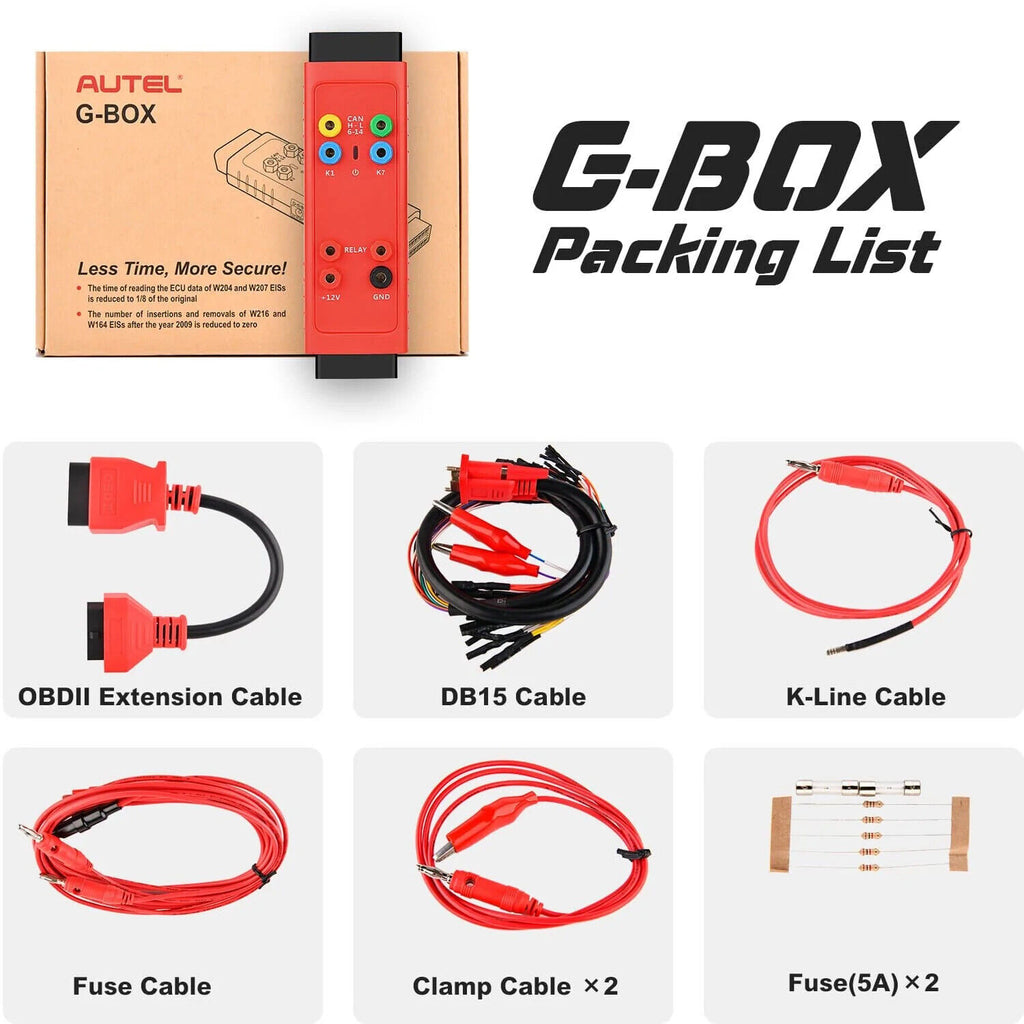 Autel GBox G-BOX2 For MaxiIM IM508 IM608 Fits Mercedes Benz & BMW Adapter IMMO All Keys Lost Key Programming Tool