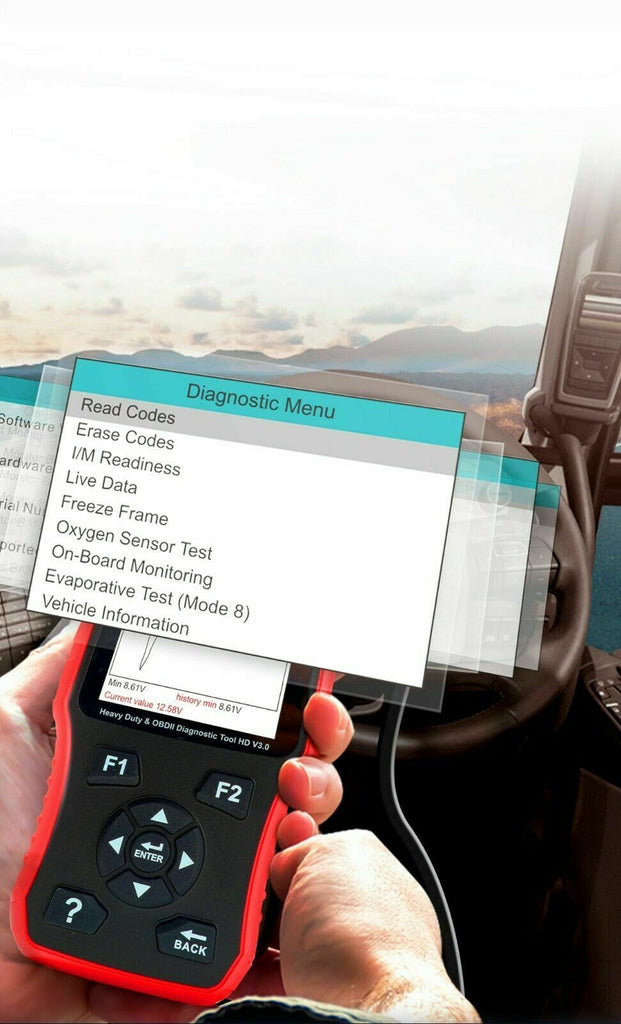 HEAVY DUTY DIESEL TRUCK DIAGNOSTIC SCANNER TOOL CODE READER iCarsoft HD V3.0 - Auto Lines Australia