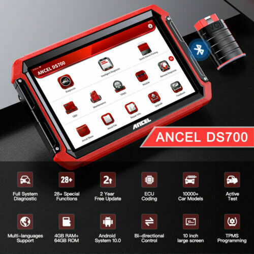ANCEL DS600 ECU Key Coding BMS Injector Diagnostic Tool