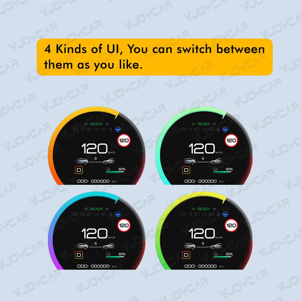 2023 New Model Y Accessories HD LCD Dashboard HUD Screen Model 3