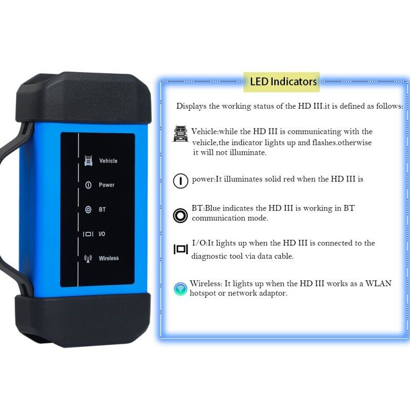 Launch X431 V +4.0 WIFI/Bluetooth 10.1inch Tablet/HD3 Heavy Duty Adapter 12/24 V