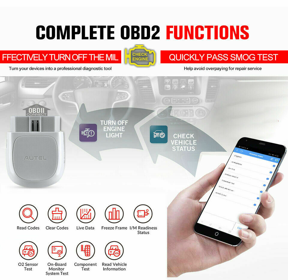 Autel AP200 Bluetooth OBD2 Diagnostic Scan Tool - Auto Lines Australia