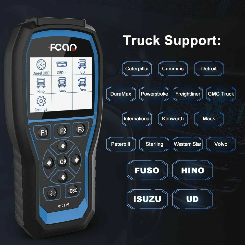 FCAR F506 Pro Heavy Duty Truck Car 2 in 1 Full Systems Scanner Diagnostic Tool - Auto Lines Australia