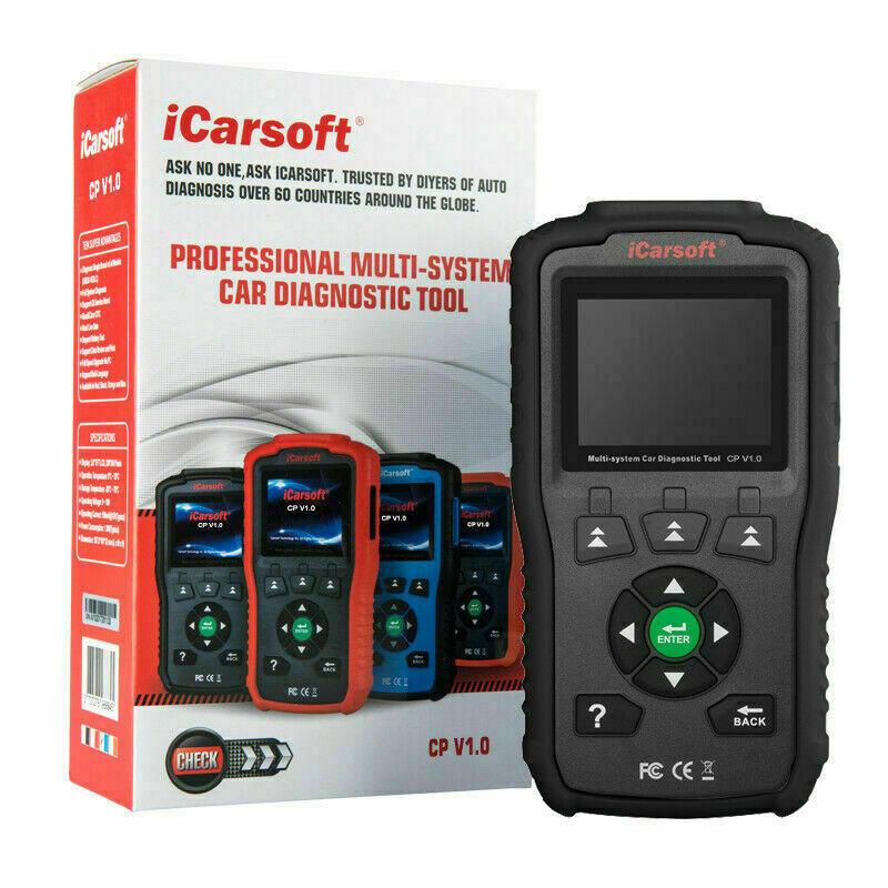 ICARSOFT CP V1.0 OBD2 DIAGNOSTIC CODE SCANNER RESET TOOL FOR CITROEN PEUGEOT. F5