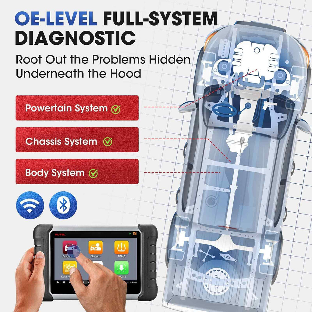 Autel MaxiCOM MK808TS TPMS Scanner with Complete TPMS and Sensor Programming - Auto Lines Australia
