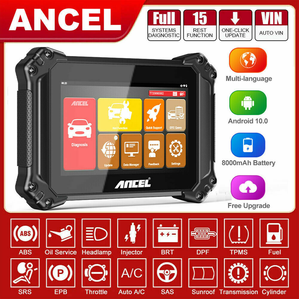 Full System Diagnosis IMMO DPF TPS 15 Reset Functions Car OBDII Diagnostic Tools