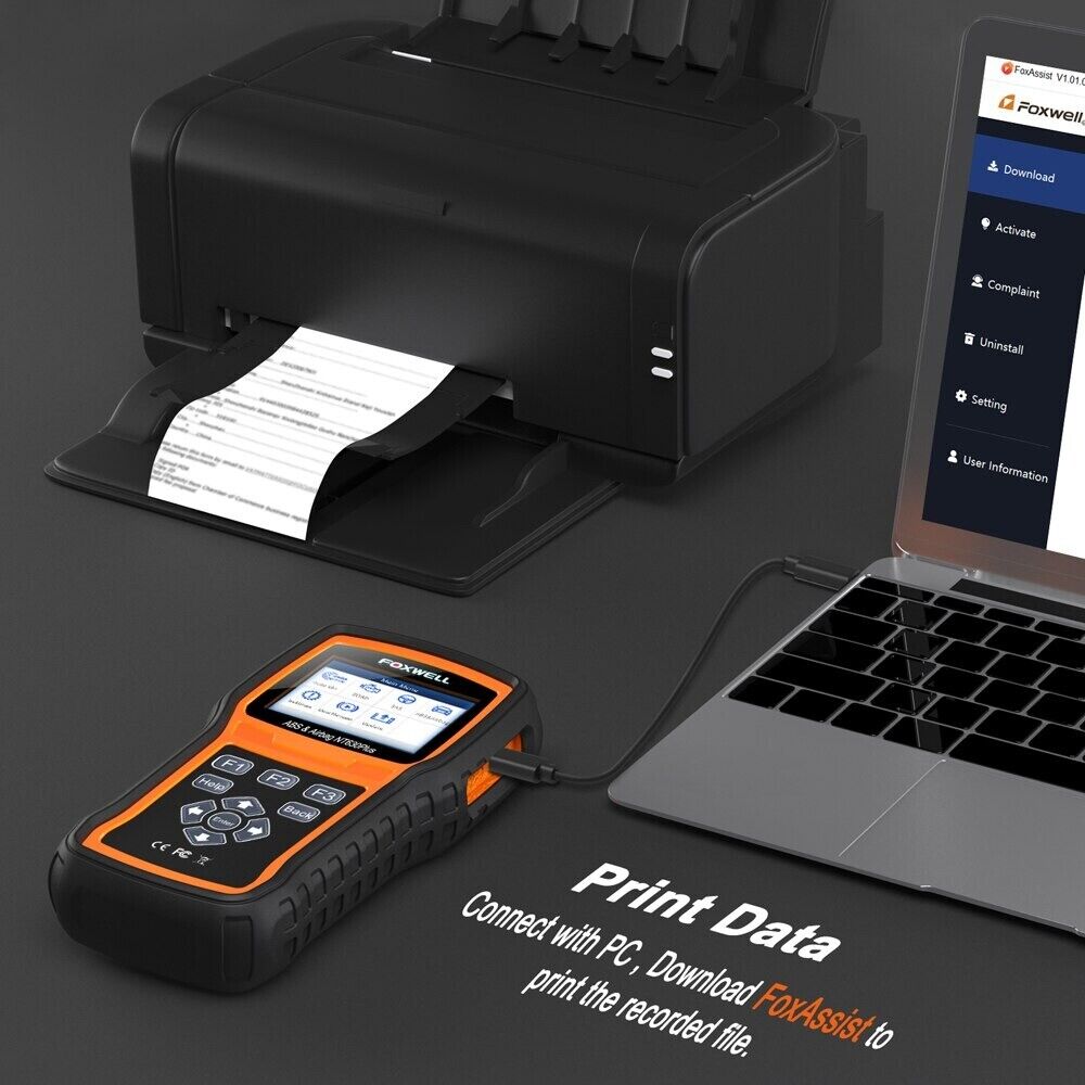 Foxwell NT630 Plus OBD2 ABS Bleeding SRS SAS Code Reader Scanner Diagnostic Tool - Auto Lines Australia