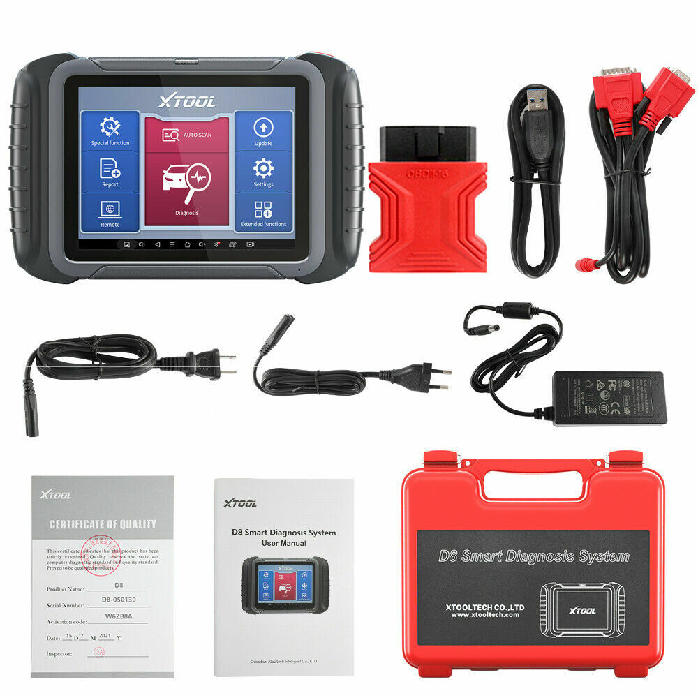 XTOOL D8 Auto All Systems Diagnosis Scanner CANFD Car ECU Coding Key Programming