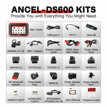 Load image into Gallery viewer, ANCEL DS600 ECU Key Coding BMS Injector Diagnostic Tool