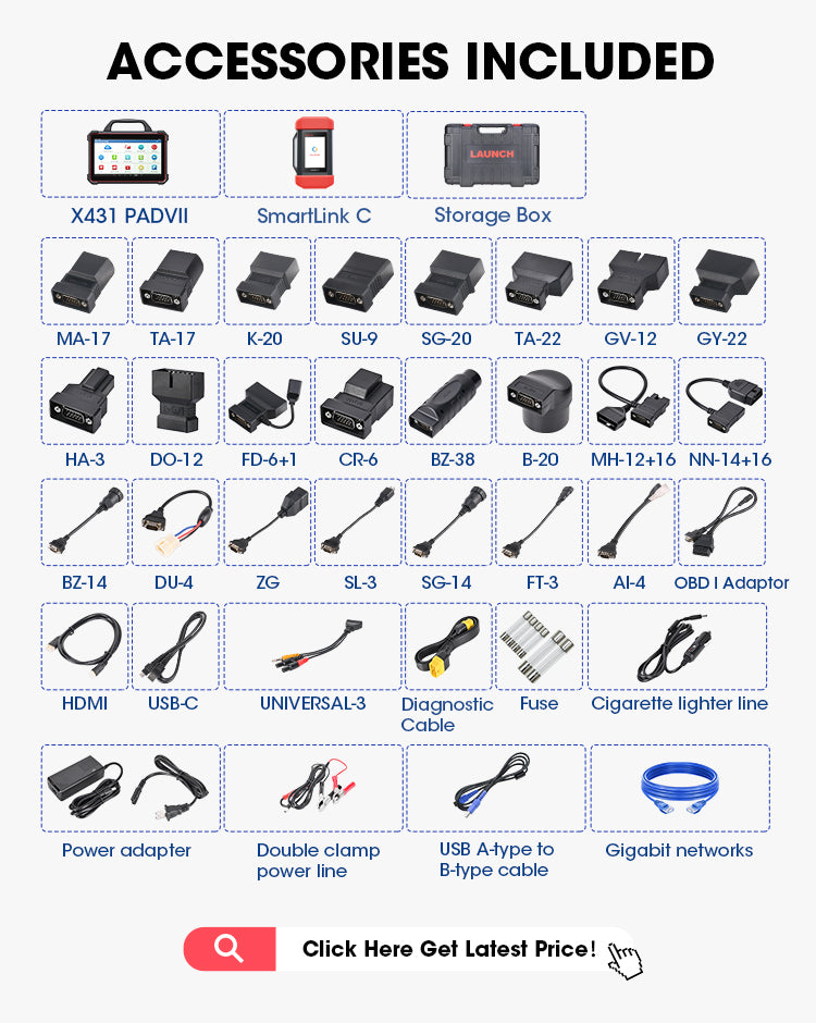 SPECIAL ORDER - LAUNCH X431 PAD 7 VII (Car+Truck Software) & X-PROG3 Advanced