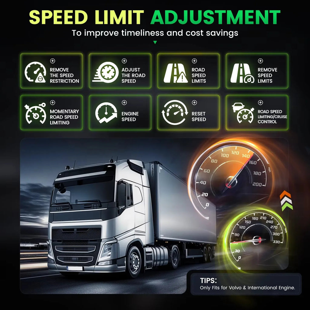 ANCEL HD210 Heavy Duty Truck Scanner for Volvo Speed Limit & Idle Reset Tool