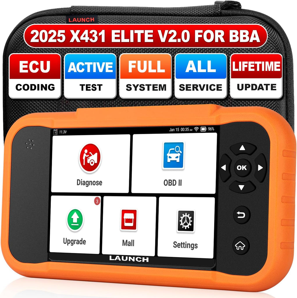 2025 LAUNCH X431 Creader Elite 2.0 BBA Bmw Scan Tool, VW Audi OBD2 Scan Tool
