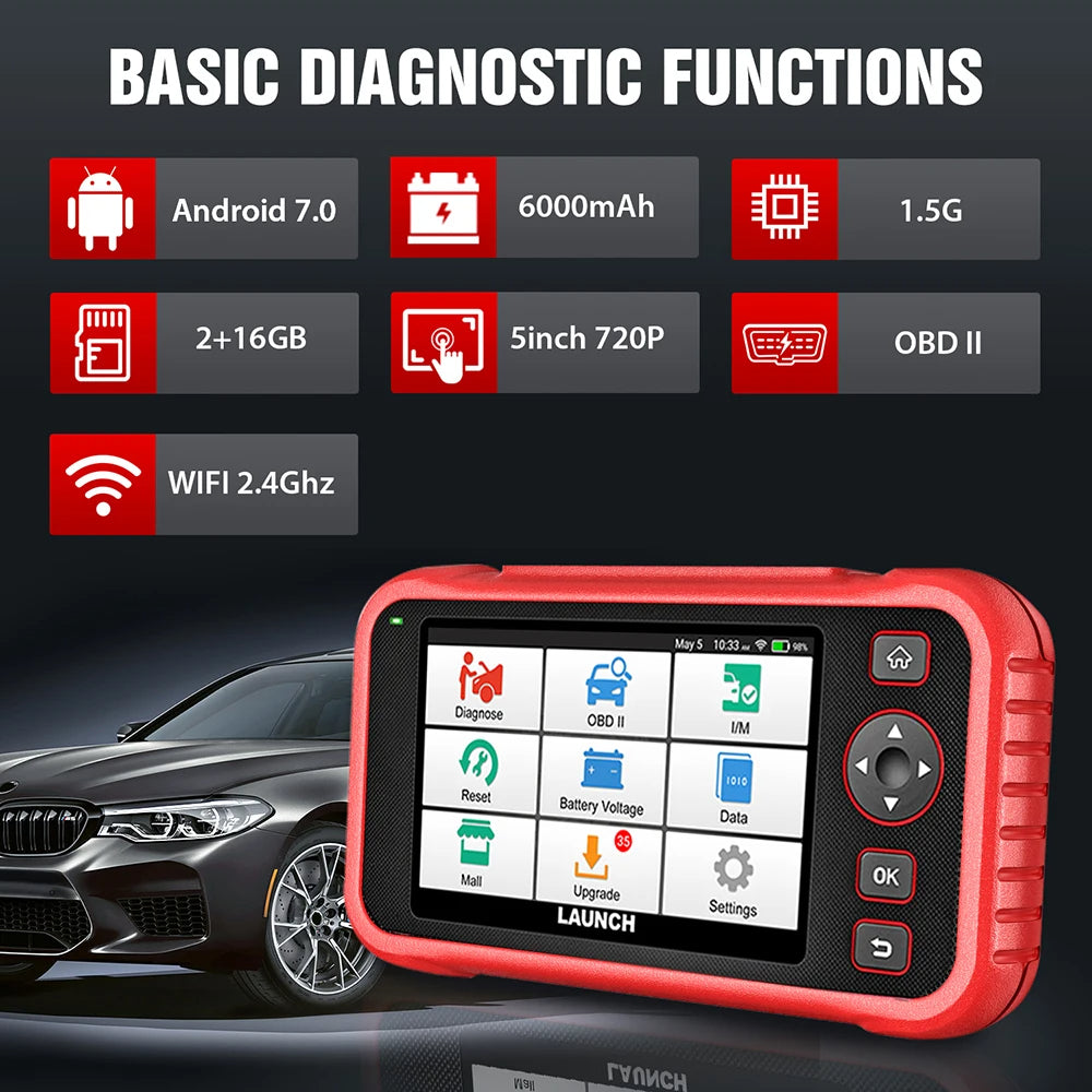 LAUNCH CRP123E PLUS OBD2 Diagnostic Full Automotive Scan Tool Vehicle Code Reader