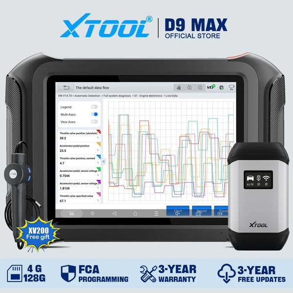 XTOOL D9MAX J2534 ECU Coding And Programming Automotive Best OBD2 Scanner