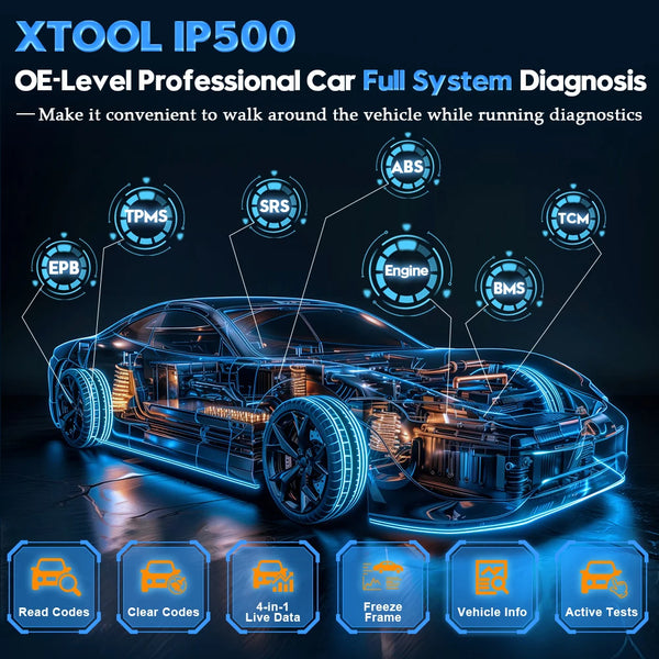 XTOOL IP500 Toyota Scan Tool Full OBD2 Scanner Bidirectional Auto Code Reader