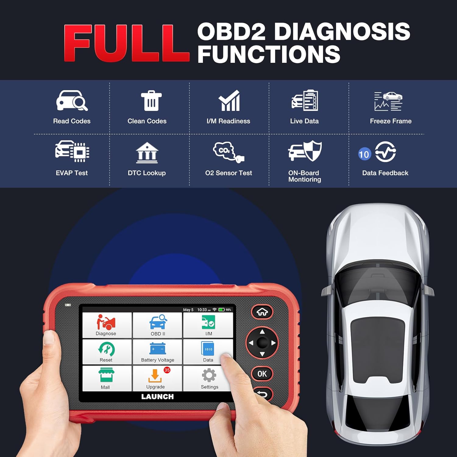 LAUNCH CRP123E PLUS OBD2 Diagnostic Full Automotive Scan Tool Vehicle Code Reader Secondary image