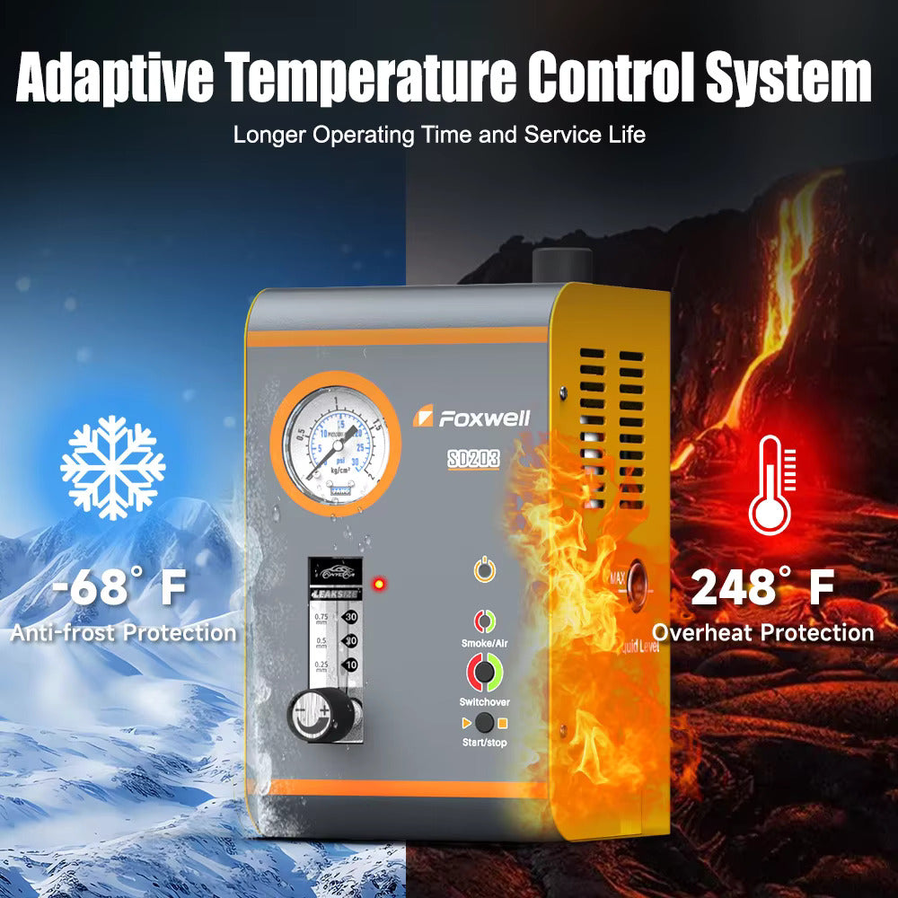 Foxwell SD203 Automotive EVAP Smoke Machine Vacuum Leak Detector Tester