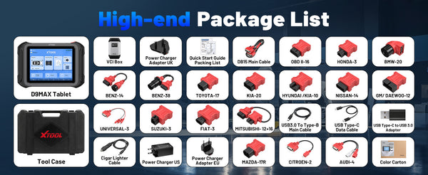 XTOOL D9MAX J2534 ECU Coding And Programming Automotive Best OBD2 Scanner