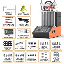 Load image into Gallery viewer, ANCEL ANJ400 Fuel Injector Cleaner Tester GDI EFI Ultrasonic 4-Cylinder Machine