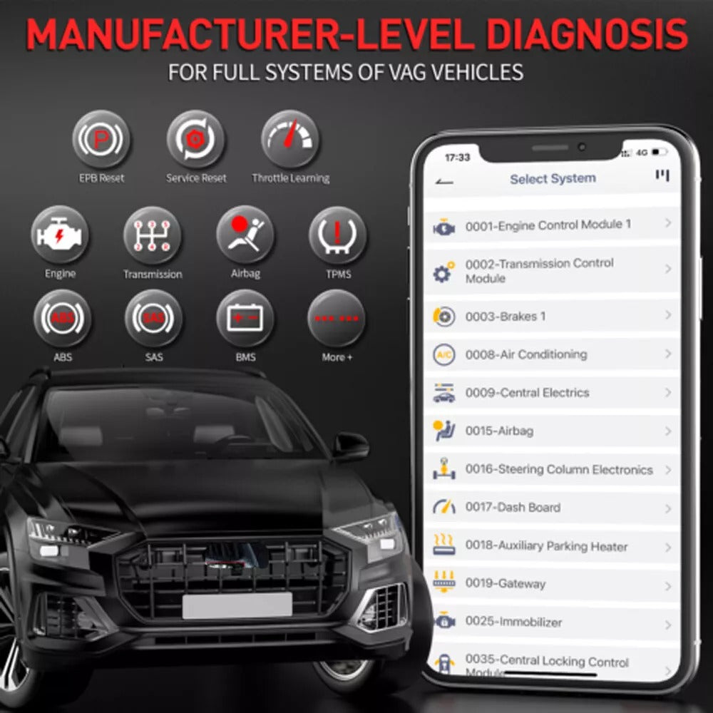 ANCEL BD500 OBD2 Scanner Bluetooth IOS Android Car Intelligent Diagnostic Tool