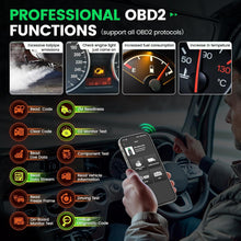 Load image into Gallery viewer, ANCEL HD200 Truck Scanner Bluetooth Tool for Cummins CAT OBD2 Speed Reset Code