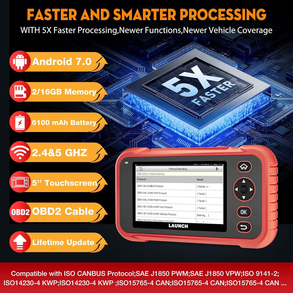 LAUNCH CRP123E PLUS OBD2 Diagnostic Full Automotive Scan Tool Vehicle Code Reader