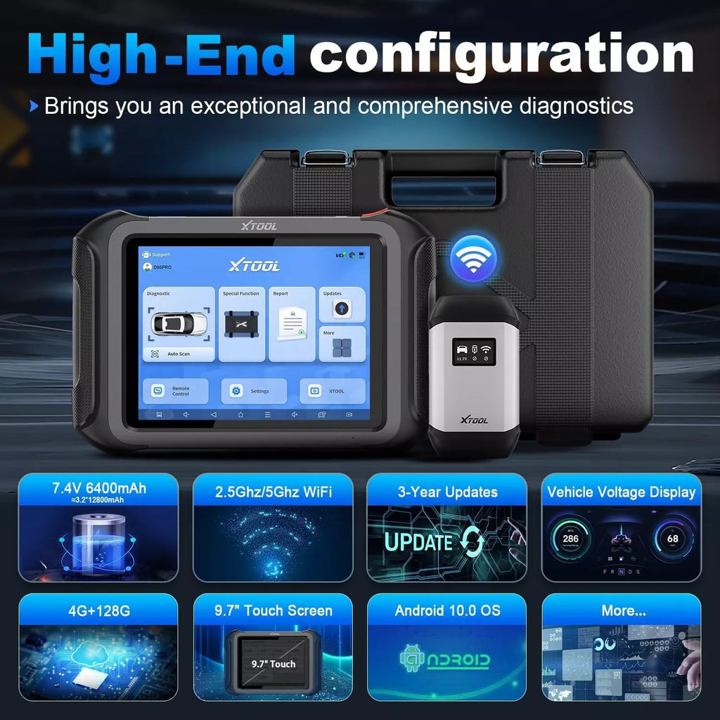 XTOOL D9S PRO ECU Coding And Programming OBD2 Scanner FCA AutoAuth DoIP/CAN FD