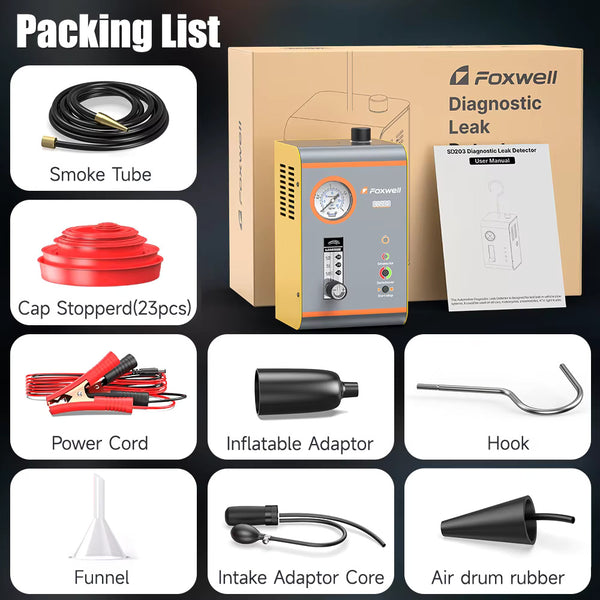 Foxwell SD203 Automotive EVAP Smoke Machine Vacuum Leak Detector Tester