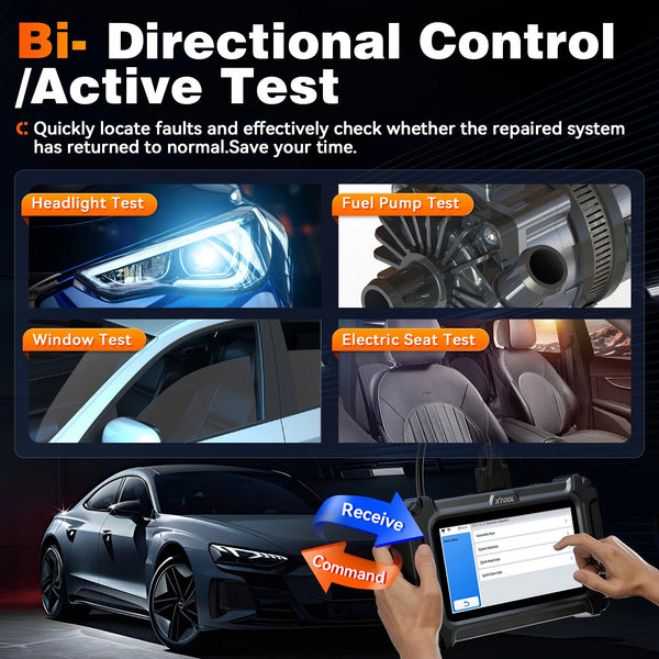XTOOL IP500 Automotive Scanner For Chrysler/Jeep/Dodge Auto OBD2 Scan Tool FCA AutoAuth