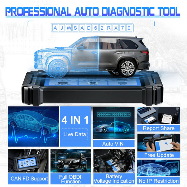 XTOOL D9EV Car Diagnostic tools Energy Vehicles For Tesla For BYD With Battery