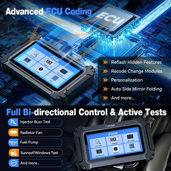 XTOOL D9EV Car Diagnostic tools Energy Vehicles For Tesla For BYD With Battery