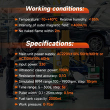 Load image into Gallery viewer, ANCEL ANJ400 Fuel Injector Cleaner Tester GDI EFI Ultrasonic 4-Cylinder Machine