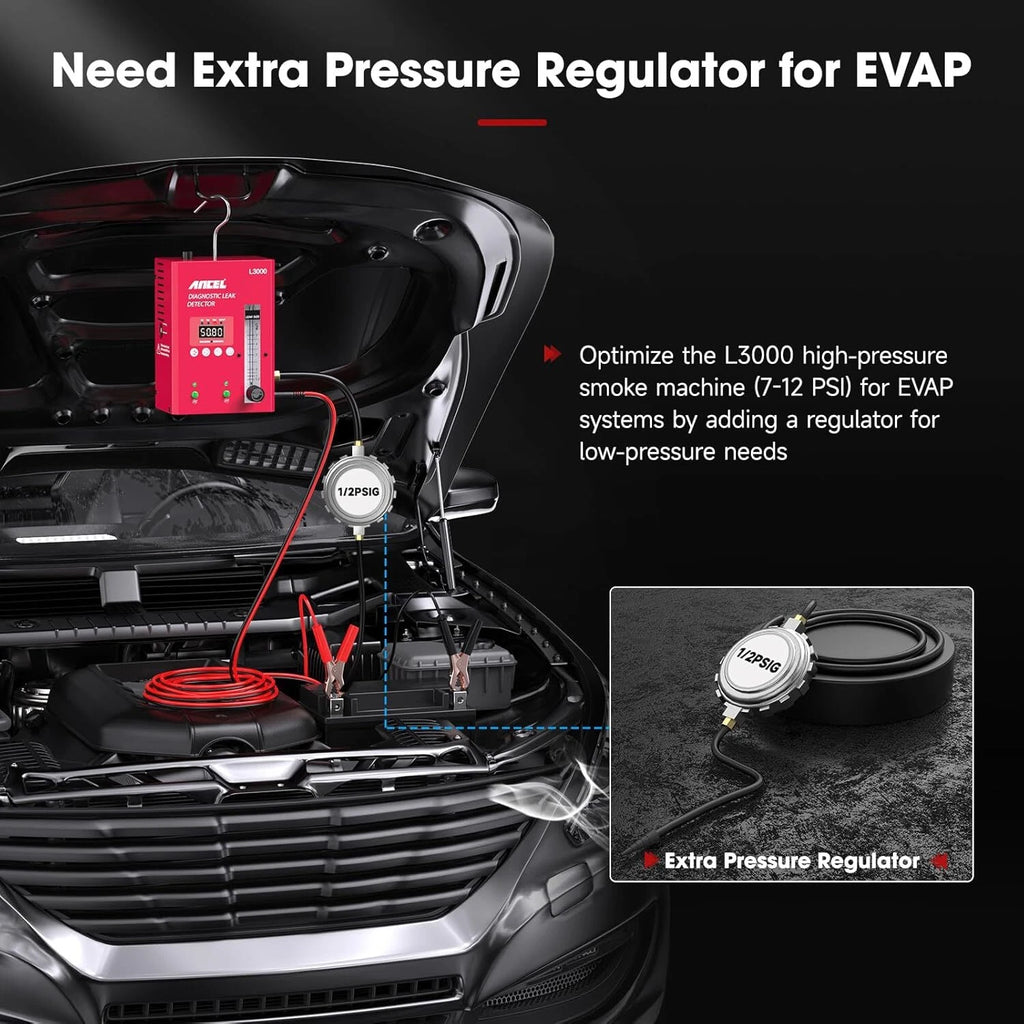 ANCEL L3000 Automotive Smoke Leak Detector EVAP Vacuum Test Machine Air Pump