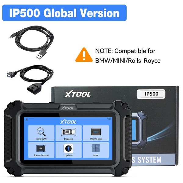 XTOOL IP500 For BMW OBD2 Scanner ECU Coding 23+ Services Bidirectional Auto Scanner