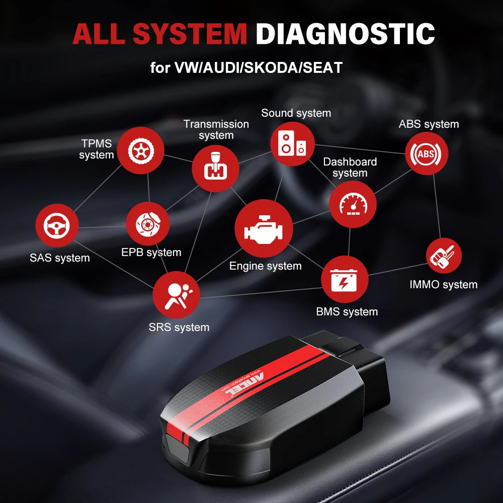 ANCEL BD500 OBD2 Scanner Bluetooth IOS Android Car Intelligent Diagnostic Tool